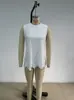 Camisa Elegante Minimalista de Color Sólido con Cuello Redondo sin Mangas y Dobladillo Ondulado, Nuevo Estilo Europeo y Americano, Sitio Independiente de Amazon, Primavera/Verano 2026