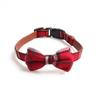 Aminger Nova Moda Temperamento Xadrez Britânico Coleira para Animal de Estimação Design de Fivela de Segurança Coleira de Cachorro Cachorro Médio