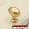 Maçaneta de Gaveta Oval de Ovo de Pombo com Furo Único Dourado Nórdico Preto Brilhante para Móveis de Armário Guarda-Roupa Maçaneta Redonda Pequena