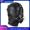 SM diversão bondage conjunto completo de adereço de cabeça de couro em forma de arreio marido e mulher flertando bola de boca chicote equipamento de tortura de amarração adereços de palco