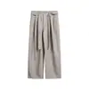Pantalones Casuales de Moda Versátiles para Hombre Yidao Vintage 2026 Primavera Nuevos Rayados Estilo Retro Americano Old Money de Corte Holgado