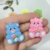 Nuevo Dibujo Animado Oso Lindo Sentado Accesorios de Goma Blanda Parche de Plástico ABS para Funda de Teléfono DIY Taza de Agua Zapatos de Algodón