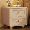 Mesa de cabeceira estilo francês, madeira maciça, branca, para uso doméstico no quarto, novo modelo 2026, alta qualidade, luxo leve, pequena mesa de cabeceira estilo creme