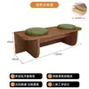 Mesas e Cadeiras de Café Estilo Tronco Vermelho da Moda Conjunto Comercial de Mesas e Cadeiras para Loja de Sobremesas Loja de Chá com Leite Banco Longo Simples Conjunto de Mesa e Cadeiras de Jantar em Madeira Maciça