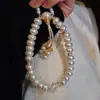 "Luz de Luna Blanca" Pulsera de Perlas de Imitación Estilo Francés Suave para Mujer, Nuevo Estilo Chino con un Ambiente Fresco y Elegante