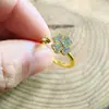 Anillo Giratorio de Plata Tailandesa para la Ansiedad Anillo para el Dedo Índice Multi-Círculo Cuentas de Transferencia Auspicioso Transferencia Moda Coreana Regalo para Novia