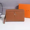 Nova Bolsa de Mão Masculina de Couro Genuíno H, Bolsa de Mão Fashion de Couro Bovino de Primeira Camada, Carteira Masculina de Grande Capacidade, Bolsa de Pulso