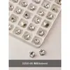 Acessórios para Nail Art Rede de Diamante Transparente Venda Quente Coração Torto Machado Gota d'Água Quadrado Gordo Borboleta Diamante Branco Folha de Ouro Decorações para Unhas