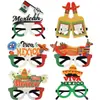 Gafas Decorativas Mexicanas Bandera del Día de la Independencia de México Marco de Gafas de Cactus Accesorios para Fotos del Cinco de Mayo