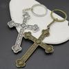 Llavero Cruz Aleación Vintage Bronce Antiguo Patrón Plateado Colgante Amazon Shein Temu Aliexpress