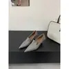 Outono 2025 Novos Sapatos de Moda Europeus e Americanos Bico Fino Estampa de Pedra Salto Alto Elegante Bico Fechado Salto Agulha Sapatos Femininos para o Trabalho