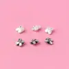 Accesorios Hechos a Mano de Plata S925 Pulsera de Cuentas DIY Collar con Cuentas Separadoras de Mariposa Mini Cuerda Trenzada Accesorios de Plata Xiaohongshu