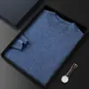 Suéter de Cachemira de Cuello Alto Medio para Hombre, Cálido para Otoño e Invierno, Talla Grande, Casual, Color Sólido, Camisa Base de Punto