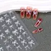 Novo Adesivo para Nail Art Estéreo 5D Em relevo Borboleta Flor Renda Laço Rosa Adesivo de Unha de Alta Qualidade
