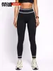 Pantalones de Yoga sin Costuras para Mujer Otoño Invierno Nuevos Leggings Deportivos Rayados Pantalones de Yoga para Fitness al Aire Libre Pantalones Levanta Glúteos