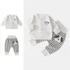 Roupa para Bebê Menina Outono Casual Passeio Roupas Super Fofa Bebê Recém-nascido Criança Pequena Moletom Calça de Moletom Primavera Outono Conjunto Separado de Duas Peças