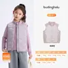 Colección de invierno de Pudding Haru: top elegante y versátil para niñas, nueva colección de invierno 2026, chaleco de plumón cálido y ligero para niños