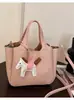 Bolsa de Grande Capacidade para Mulheres 2025 Nova de Verão Simples e Versátil Bolsa de Ombro Transversal Textura Popular Este Ano Bolsa Almofada