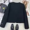 Forro Interior Relleno de Plumas con Algodón, Elegante Abrigo Corto Cruzado Estilo Francés, Nuevo Top de Alta Gama para Eventos Sociales Otoño/Invierno 2026