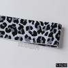 Elástico preto alargado resistente a estiramento personalizado redondo roupas acessórios para cabelo impresso látex jacquard leopardo elástico banda