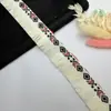 Fita de renda colorida com franjas e borlas, estilo étnico, 3cm de largura, adequada para decoração de roupas e cortinas, acessórios DIY feitos à mão em estoque