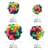 Bola de Brinquedo para Pet Bola Colorida Tecida Bola Colorida com Sino Bola Arco-Íris Bola de Brinquedo para Gato e Cachorro Brinquedo para Pet 6