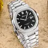 Reloj de Cuarzo de Negocios Transfronterizo Denvosi Reloj para Hombre Clásico Nautilus Reloj Luminoso Impermeable Correa de Acero Reloj para Hombre
