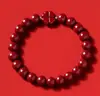 Pulseira de Cinábrio para Mulheres, Pulseira de Cinábrio Areia Dourada Roxa, Estilo Feminino, Atacado para Áreas Turísticas, Nova Pulseira Estilo Chinês, Exibição em Loja Física
