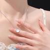 Colar de cinco peças Aquamarine Moonstone Light Luxury All-match Colar Clavícula Colar elegante Collocation para outono e inverno