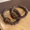 Estilo coreano Novo Leopardo Pérola Pequeno Anel de Cabelo Intestinal Corda de Cabelo Simples Alta Elástica Durável Bola Cabeça Rabo de Cavalo Corda de Cabelo
