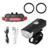 Acessórios de equipamento de equitação noturna LED aviso usb mountain bike luz dianteira lanterna traseira set ciclismo luz bicicleta luz