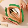 Bolsa de Maquillaje de Tostada de Dibujos Animados Impermeable Gran Capacidad Bolsa de Almacenamiento Portátil Bolsa de Hamburguesa Neceser Bolsa para Guardar Brochas de Maquillaje