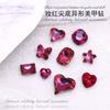 Rosa Rojo Fondo Puntiagudo Forma Especial Arte de Uñas Diamante Flash Diamante Cuadrado Gordo Corazón Diamante de Cristal Pedrería Mariposa Diamante Joyería Accesorios para Uñas