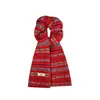 Bufanda Jacquard de Alto Gama Coreana Estilo Fair Isle para Mujer en Otoño e Invierno Nueva Cálida y Versátil Bufanda Tejida para Pareja Tendencia