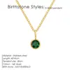 Chihang Jewelry Europeu e Americano Luxo Leve Pingente Colorido de Strass Colar com Pingente de Dezembro Colar de Constelação de Aço Inoxidável