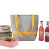 Bolsa Térmica Estilo Coreano em Tecido Oxford com Alça Colorida, Bolsa Térmica Fashion e Versátil, Bolsa de Almoço, Venda por Atacado de Bolsas Térmicas, Lancheira, Viagem