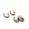 Brincos Femininos Exagerados com Design de Estampa de Leopardo Marrom Tipo C, Tendência Cool, Sensação de Alto Padrão, Nicho Retrô, Outono e Inverno, Agulhas de Prata 925