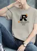 Transfronterizo 2026 Verano Nueva Marca de Moda Elegante Versátil Camiseta Manga Corta Camisa Base para Hombre Camiseta Manga Corta