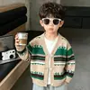 Cárdigan Infantil 2026 Otoño Elegante Chaqueta Tejida para Bebé Ropa de Primavera Niñas Niños Tops Ropa Infantil Estilo de Moda