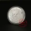 Venta al por mayor de fábrica Serie siete pirata americano Colección de monedas conmemorativas Calavera de Morgan Pulpo Plata al contado al por mayor