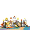Escorregador de Plástico Grande Combinado para Exterior Escorregador de Jardim de Infância Combinação de Balanço Playground Externo para Crianças de Parque Comunitário