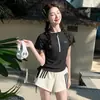 Traje de Baño de Dos Piezas para Mujer 2026, Estilo Falda con Shorts, Conjunto de Dos Piezas para Niñas Jóvenes y Estudiantes, Traje de Baño Deportivo con Protección Solar, En Stock al por Mayor
