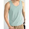 Chaleco de seda helada modal para hombre, camiseta sin mangas deportiva, antibacteriano, antiácaros, fresco y de secado rápido, camiseta sin mangas para fitness