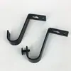 Barra de cortina de hierro forjado más vendida soporte de montaje superior accesorios para cortinas tamaño superior único Barra romana Código de montaje en pared superior