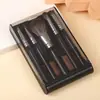 Conjunto Portátil Multifuncional de Pincéis de Maquiagem com Dez Peças, Pincel para Pó Solto, Espelho com Tampa Flip-Top, Conjunto de Pincéis de Maquiagem, Espelho de Maquiagem de Viagem