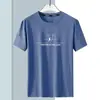 Fabricante Original Verano Lujo Ligero Casual Cuello Redondo Corte Holgado Seda de Hielo Elegante Secado Rápido Transpirable Deportivo Malla Fresca Manga Corta