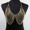 Collares Europeos y Americanos, Cadena de Aluminio de Múltiples Capas de Moda, Cadena Corporal Sexy, Suministro de Aliexpress