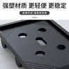 Soporte de Doble Capa Debajo del Escritorio con Ruedas Universales y Frenos, Estante Refrigerador para Caja de Impresora de Oficina, Base Móvil para Unidad Principal