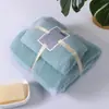 Nuevo Juego de Toallas de Baño de Coralina, Juego de Regalo de Toallas, Toalla Gruesa Absorbente, Combinación de Toallas de Baño