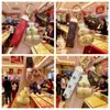 Chaveiro Pingente Ouro Puro 999 Bênção do Oficial Celestial Presente Atacado Chaveiro de Ouro Puro com Cabaceira Carcaça de Plástico